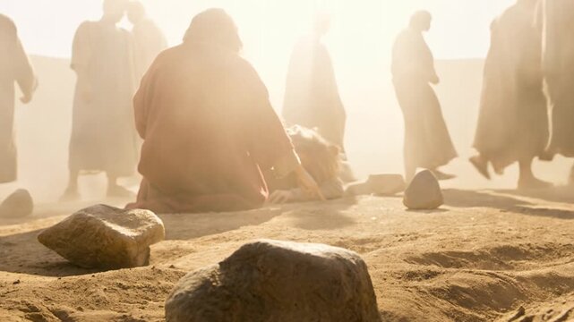Jesus and the woman accused of adultery
