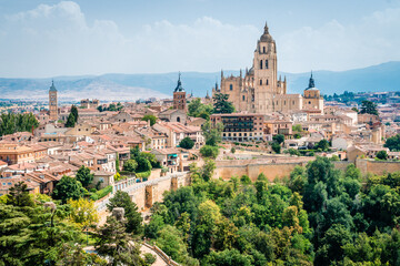 Obraz premium Segovia panorama from Alcazar