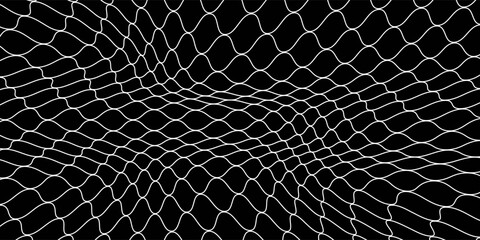 Mesh texture for fishing nets. Seamless pattern for sportswear or soccer goal, volleyball net, basketball hoop, hockey, athletics. Abstract net background for sports. vector illustration © musekki