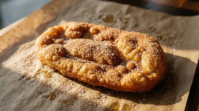 Fried BeaverTails Dough with Cinnamon and Sugar