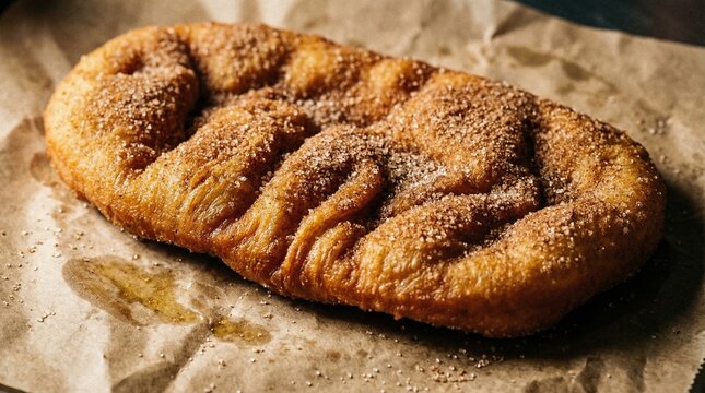 Fried BeaverTails Dough with Cinnamon and Sugar
