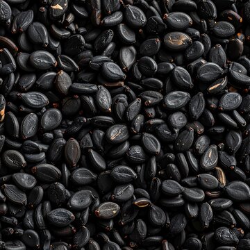 Sesame seeds close-up  the whole frame pro