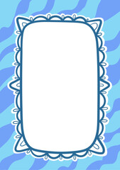 Hand Drawn Card with Frame