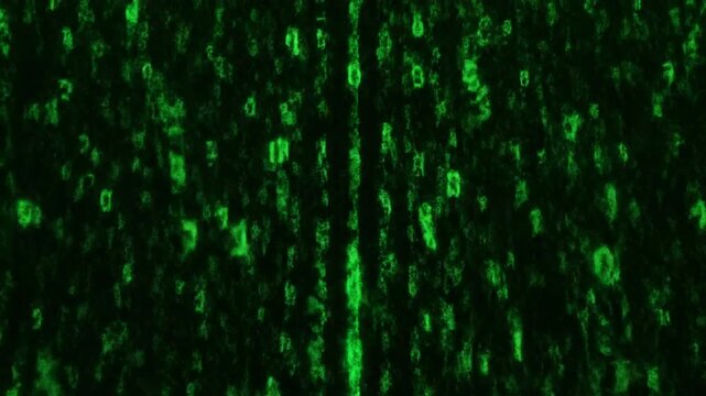 Abstract Digital Binary Code Pattern