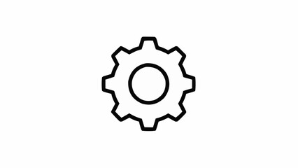 Obraz premium Gear Icon Symbol Technology Design.