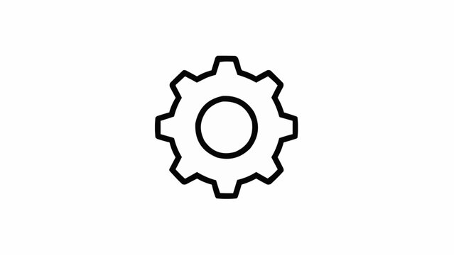 Gear Icon Symbol Technology Design.