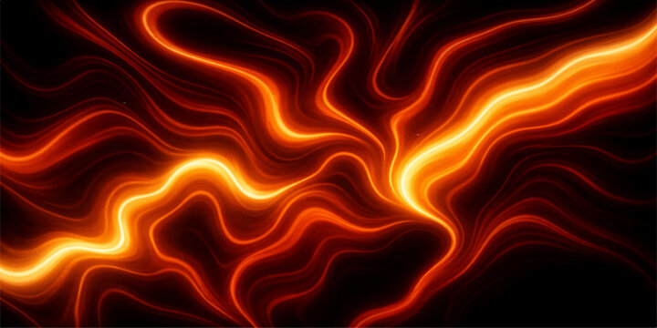 Abstract background vector featuring fiery orange flames and burning red heat patterns to create a powerful blaze texture for a hot energy wallpaper design
