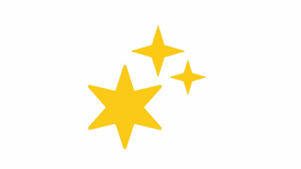 Fototapeta premium Yellow stars shining in the night.