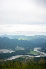 静岡県島田市川根町から見た大井川