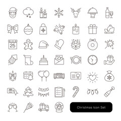 クリスマスアイコンセットグラフ・チャートのアイコンセット:円グラフ・棒グラフ・統計素材