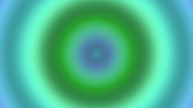 Vibrant multicolored concentric circles with gradient effect and particles on a dynamic background