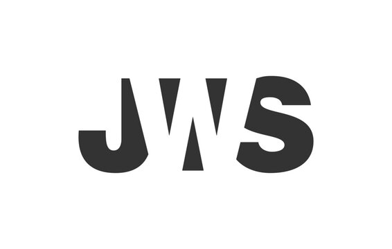JWS logo design. Initial letter J W S bold font style for tech startups, consulting, corporate branding. Creative company name, headlines typography identity, trendy logotype.