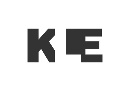 KLE logo design. Initial letter K L E bold font style for tech startups, consulting, corporate branding. Creative company name, headlines typography identity, trendy logotype.