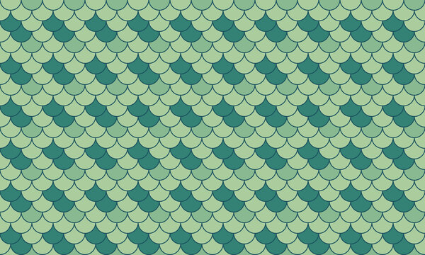 Abstract seamless pattern.  Elegant teal and green scales design, perfect for backgrounds, textiles, or website design. Evokes feelings of nature, tranquility, and subtle luxury.