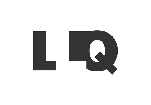 LLQ logo design. Initial letter L L Q bold font style for tech startups, consulting, corporate branding. Creative company name, headlines typography identity, trendy logotype.