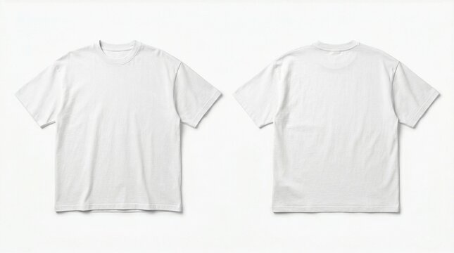 mockup white t shirt regular fit realistic