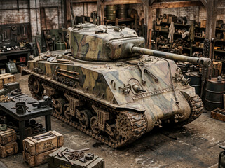 Obraz premium Sherman tank