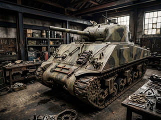 Obraz premium Sherman tank