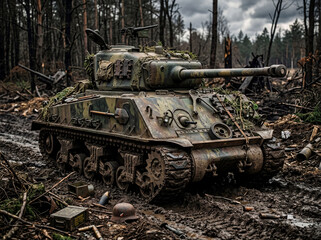 Obraz premium Sherman tank