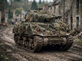 Obraz premium Sherman tank