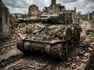 Obraz premium Sherman tank