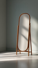 wooden shelves with books