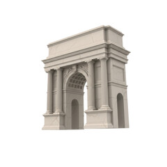 Fototapeta premium Stone Archway with Columns and Ornate Details