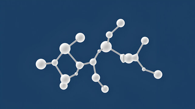 Baclofen flat skeletal molecular structure GABAB receptor agonist drug used in muscle spasticity treatment. Vector illustration.