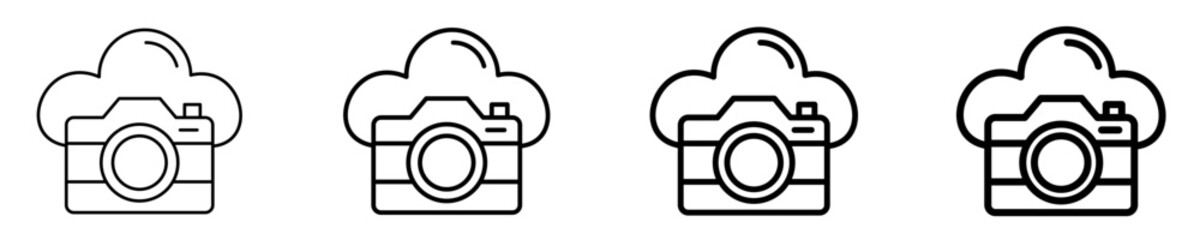 Camera Icon Set Different Style Collection