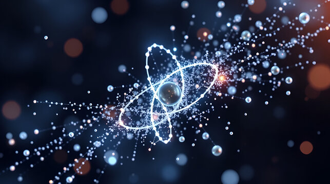 Quantum entanglement illustrated through entwined particles, challenging conventional notions of locality.