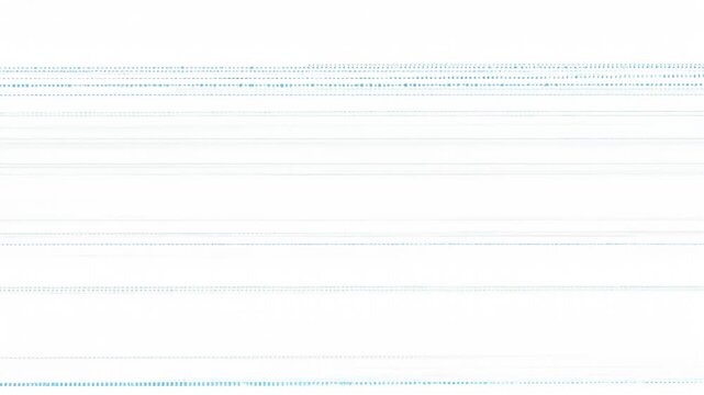Abstract pattern of horizontal lines with blue dashes on a white background