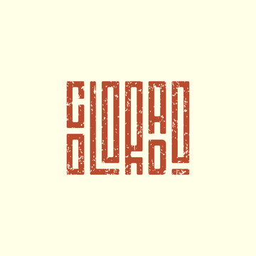 Colorado Typography Vintage Style Letter Design