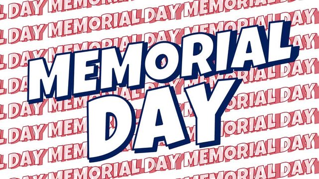 memorial day background illustration animation