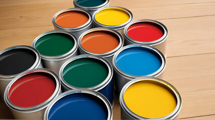 Fototapeta premium production of general industrial paints or wood paints