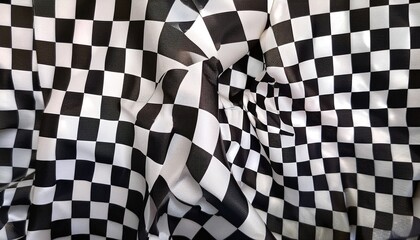 Obraz premium checkered background or checkerboard pattern seamless chess board with square black and white checker texture