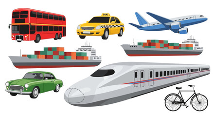 Various Modes of Transportation Vehicles 8.