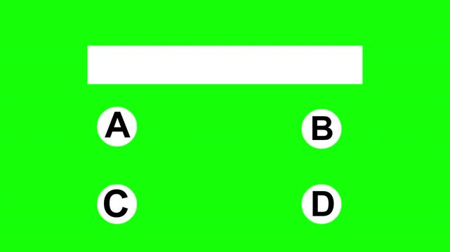 Online Survey Form with Checkbox Selection Animation on Green Screen