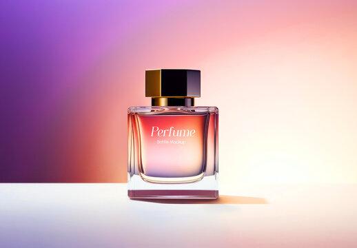 Elegant Perfume Bottle Mockup PSD