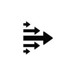 Black arrows pointing right direction