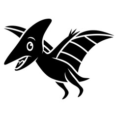 pterodactyl dinosaur animal icon © Farra