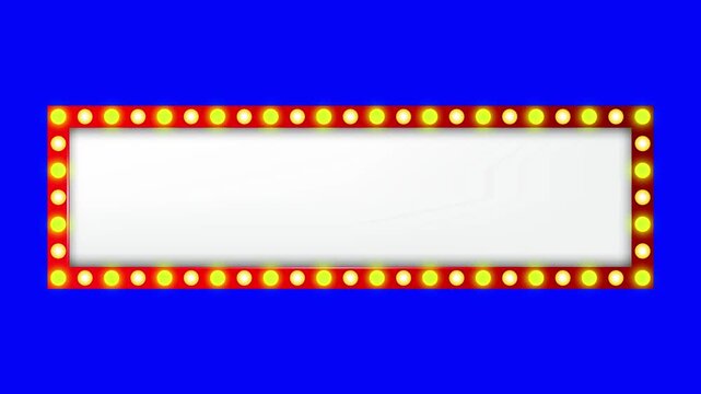  marquee light board sign retro