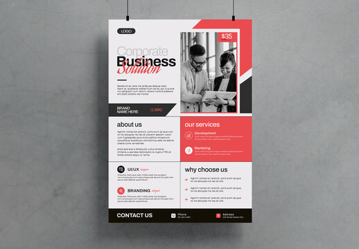 Corporate Business Solution Flyer Template