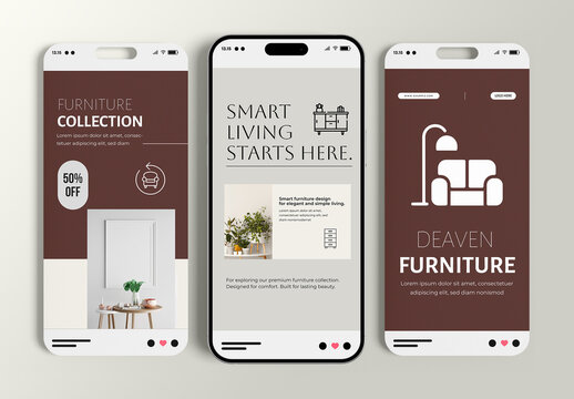 Modern Furniture Story Template Design
