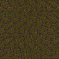 Ornate Filigree Vine Damask Textile Pattern