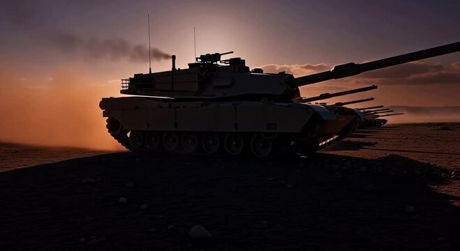 Military Tank Training Operation