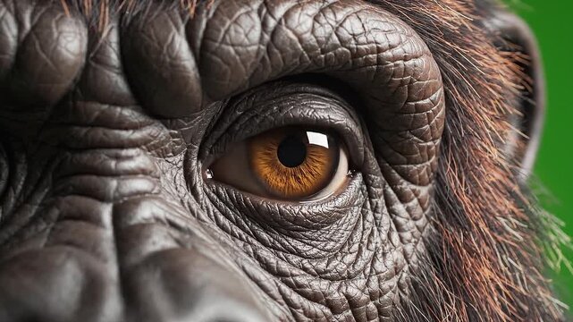 bigfoot extreme close up eye detail showing mystery and legend