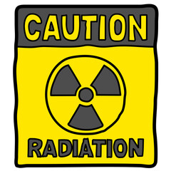 Fototapeta premium Radioactive yellow