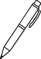 Fototapeta premium black outline of a pen icon
