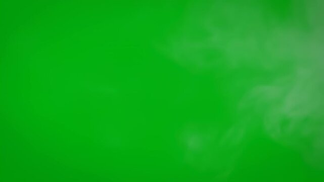 A translucent, smoke-like entity drifting slowly across a green screen isolated, translucent smoke-like entity, element