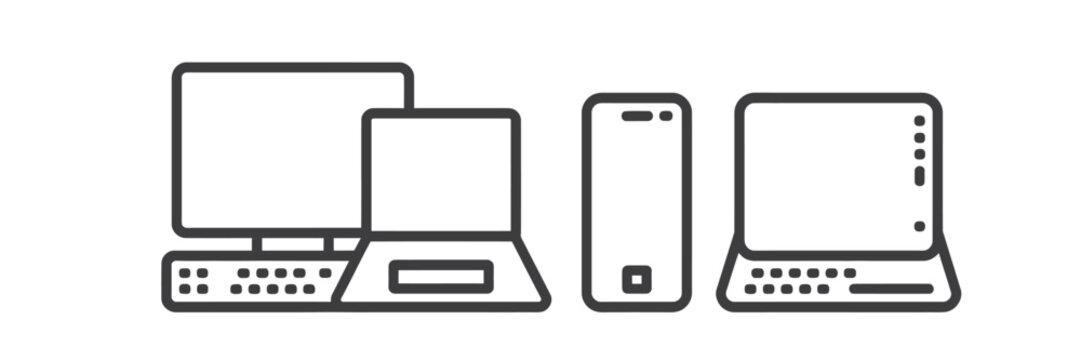 Desktop Computer Outline Images – Browse 129,131 Stock Photos, Vectors ...